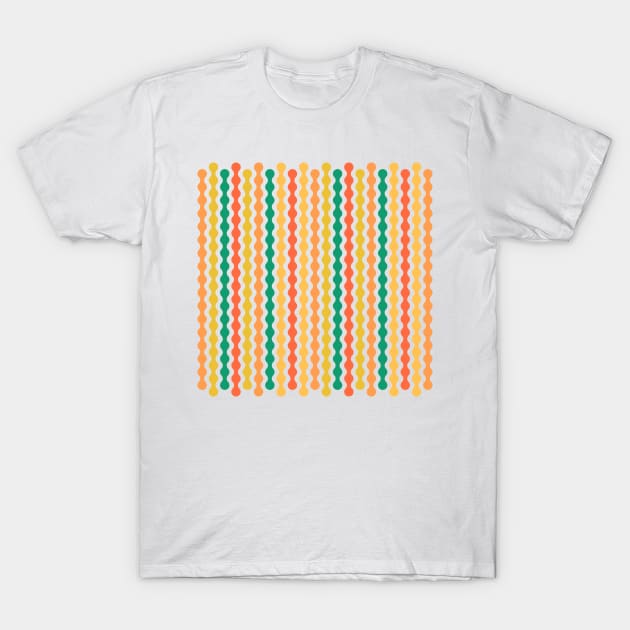 Green, Orange, Red | Formas coloridas lineales | Linear colorful shapes | 線形のカラフルな形 | Formes colorées linéaires | Lineare bunte Formen | Forme colorate lineari T-Shirt by Zaztrozzi